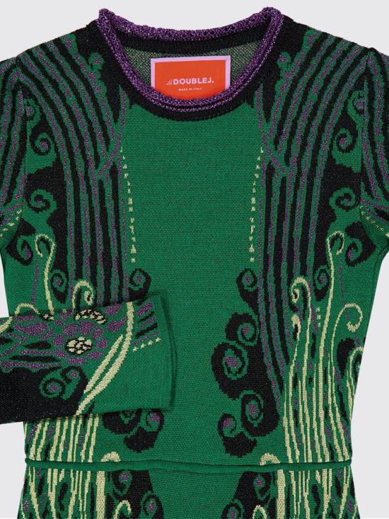 26SS 라 더블제이 롱 원피스 DRE1006KNI187VA437 GR02 Green - LA DOUBLEJ