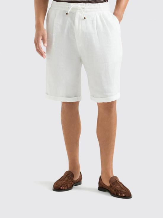 25FW 브루넬로 쿠치넬리 숏팬츠 M243DU0020 C2200 White 1 - BRUNELLO CUCINELLI