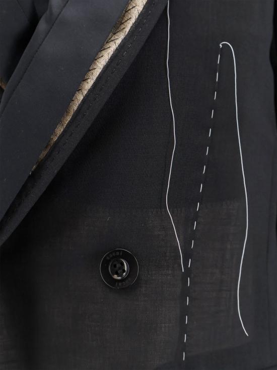 26SS 사카이 수트 자켓 2608502 001 Black - SACAI