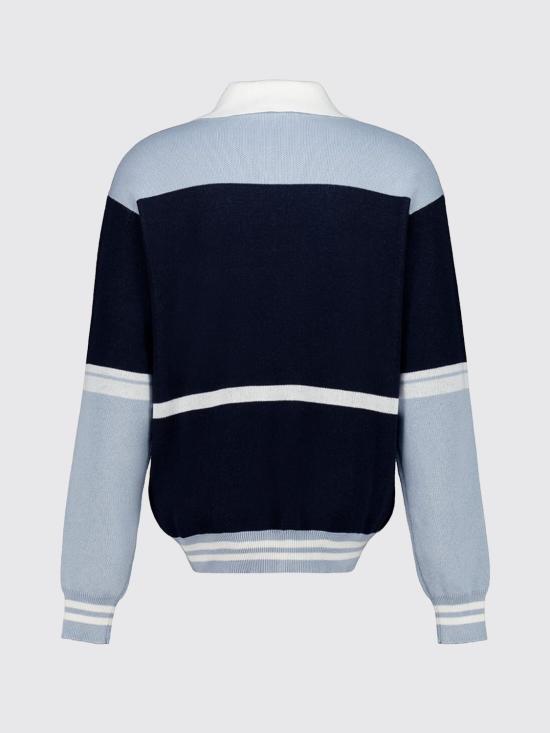 26SS 오프화이트 스웨터 44MHV008S26K001 0001 Navy - OFF WHITE