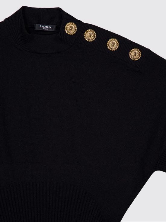 26SS 발망 숏 원피스 GF1R9417KJ44 0PA Black - BALMAIN