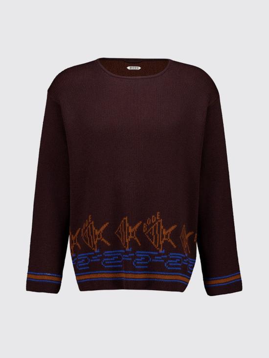26SS 보디 스웨터 MRS26KT006 BRMLT Brown - BODE
