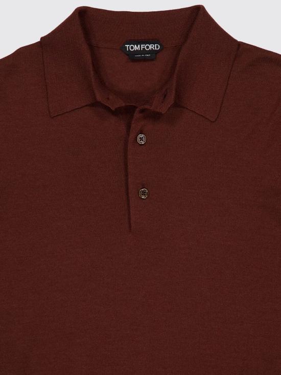 26SS 톰포드 폴로 티셔츠 KPS039YMK073 ECN Cocoa - TOMFORD