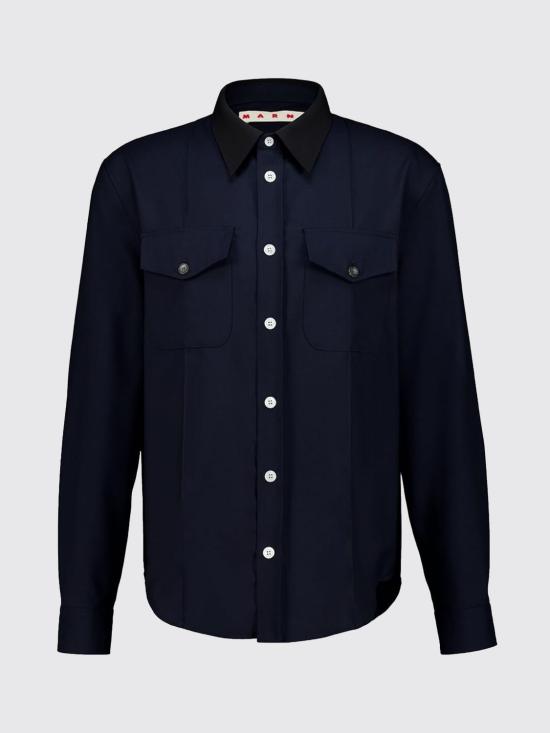 26SS 마르니 셔츠 CUMU0368Q1UTW839 00B99 Blue - MARNI