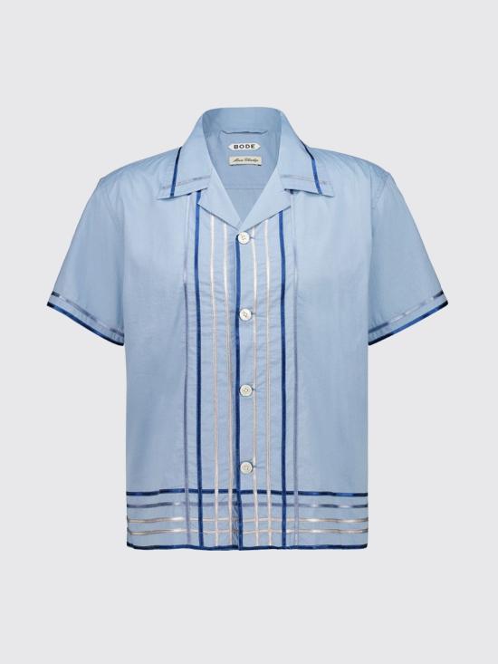 26SS 보디 셔츠 MRS26SH039 BLMLT Blue - BODE