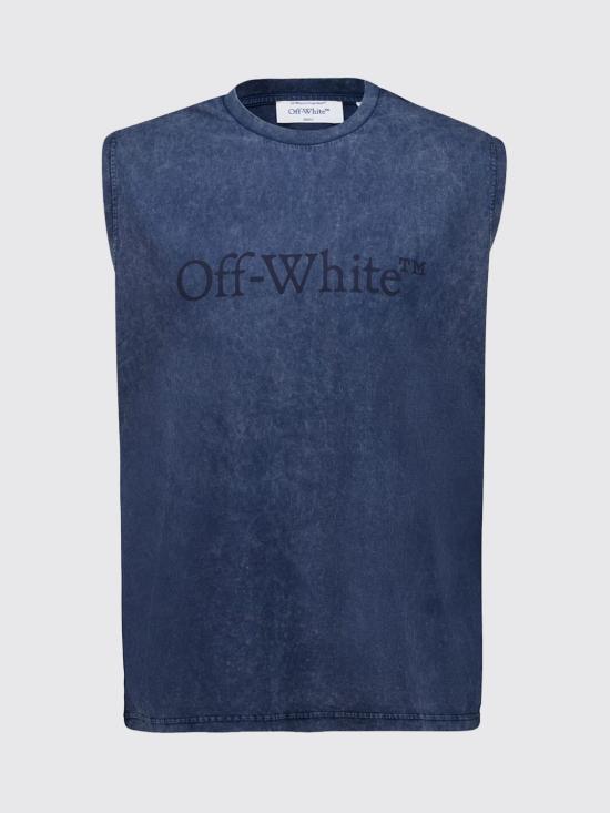 26SS 오프화이트 반팔 티셔츠 44MAC02FS26J001 4001 Blue - OFF WHITE