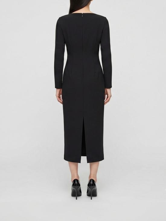 26SS 롤랑뮤레 롱 원피스 RMRS26008MAST BLK Black - ROLAND MOURET