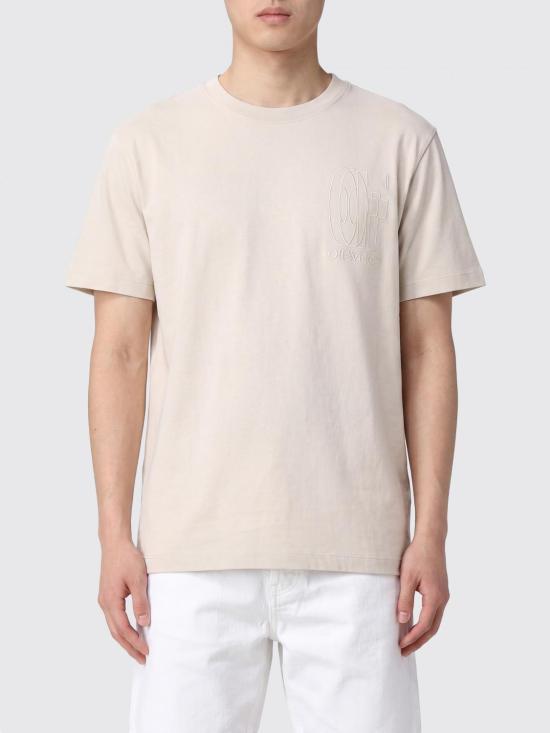 26SS 오프화이트 반팔 티셔츠 44MAA027S26J003 2070 Yellow Cream