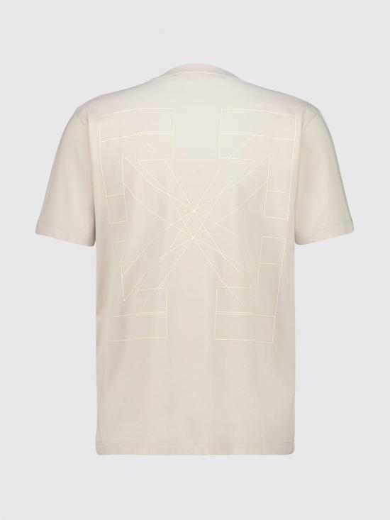 26SS 오프화이트 반팔 티셔츠 44MAA027S26J003 2070 Yellow Cream - OFF WHITE