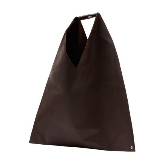  MM6 메종마르지엘라 숄더백 Mm6 메종 마르지엘라 클래식 재패니즈 퍼스 브라운 - MM6 MAISON MARGIELA