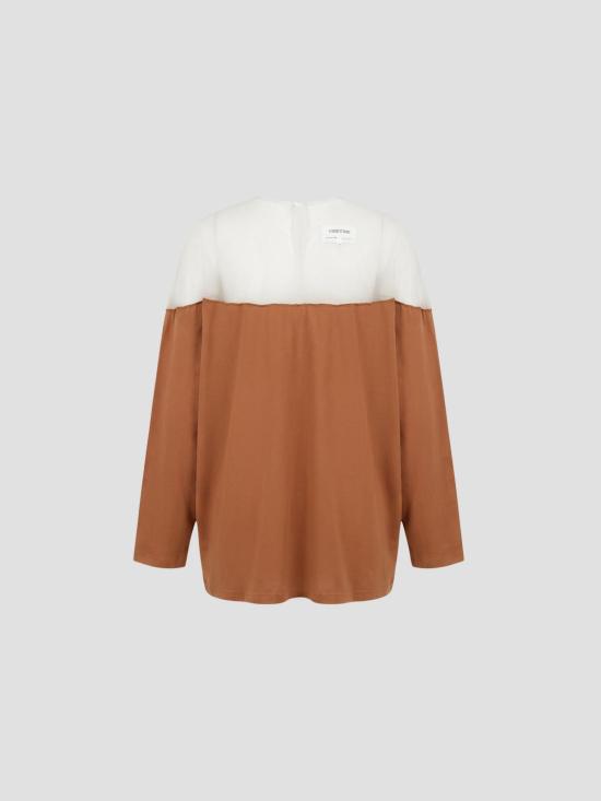 26SS MM6 메종마르지엘라 긴팔 티셔츠 S62GD0213M20108 904 TERRACOTTA RED - MM6 MAISON MARGIELA