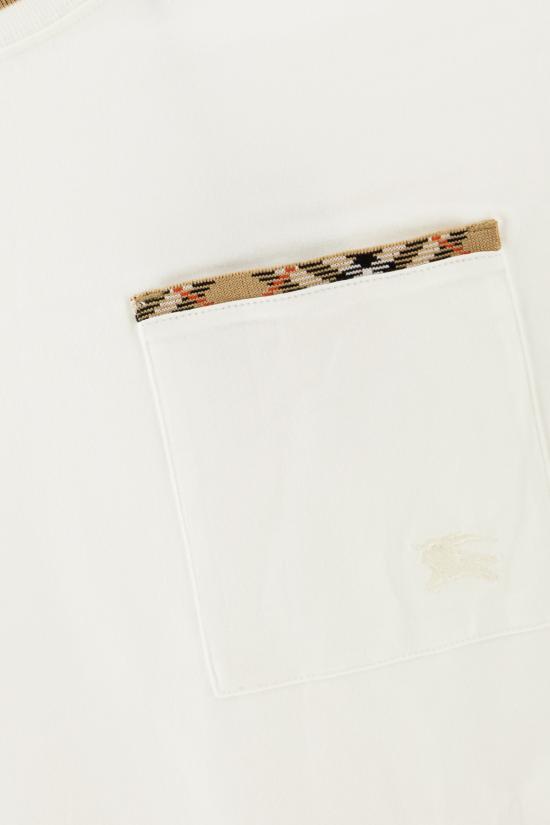 26FW 버버리 반팔 티셔츠 8127629 B7078 CHALK - BURBERRY