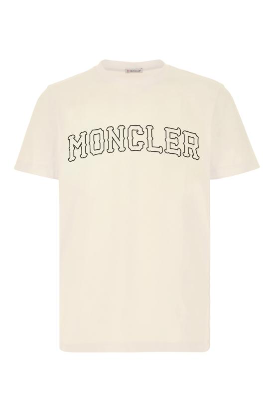 26FW 몽클레어 반팔 티셔츠 8C0001889B8U 060 Bianco