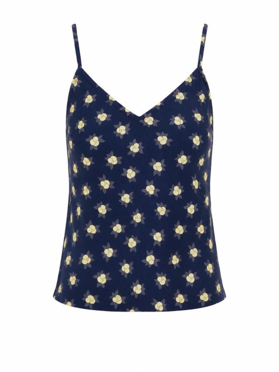26SS 로라 우비나티 민소매 티셔츠 I1T01SC 04 NAVY BLUE