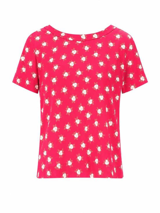 26FW 로라 우비나티 반팔 티셔츠 I1T02SC 03 FUCHSIA