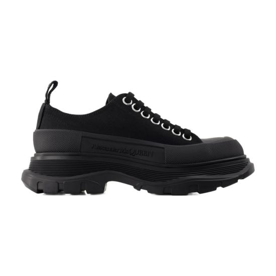  알렉산더 맥퀸 스니커즈 트레드 슬릭 캔버스  블랙 - ALEXANDER MCQUEEN