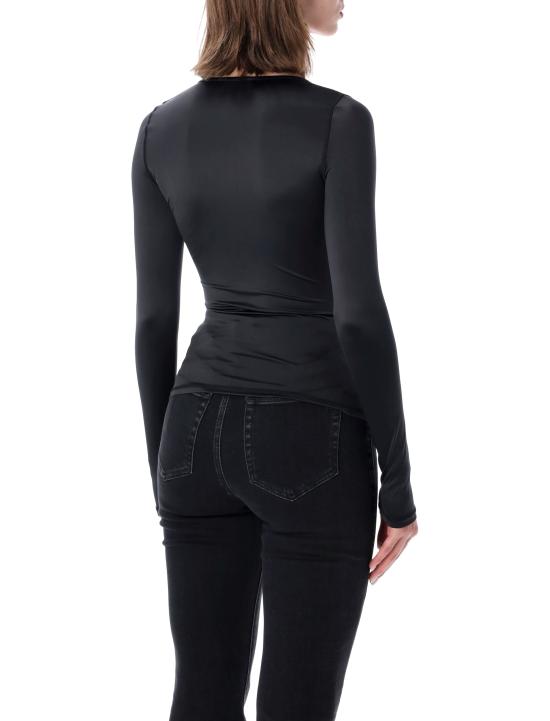 26FW 디젤 긴팔 티셔츠 A234100PKAT 9XX BLACK - DIESEL