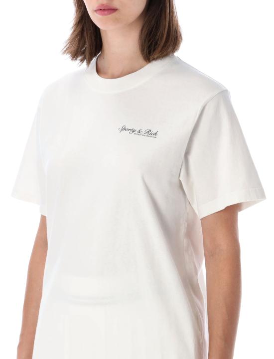 26SS 스포티앤리치 반팔 티셔츠 TO11975325WH01 48 WHITE - SPORTY & RICH
