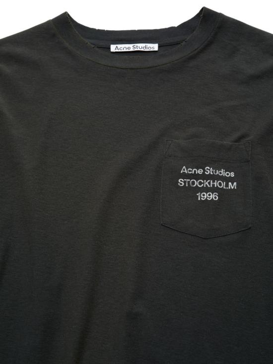 26SS 아크네 스튜디오 로고 티셔츠 CL0415BM0 Black - ACNE STUDIOS