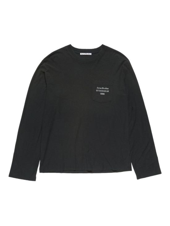 26SS 아크네 스튜디오 로고 티셔츠 CL0415BM0 Black