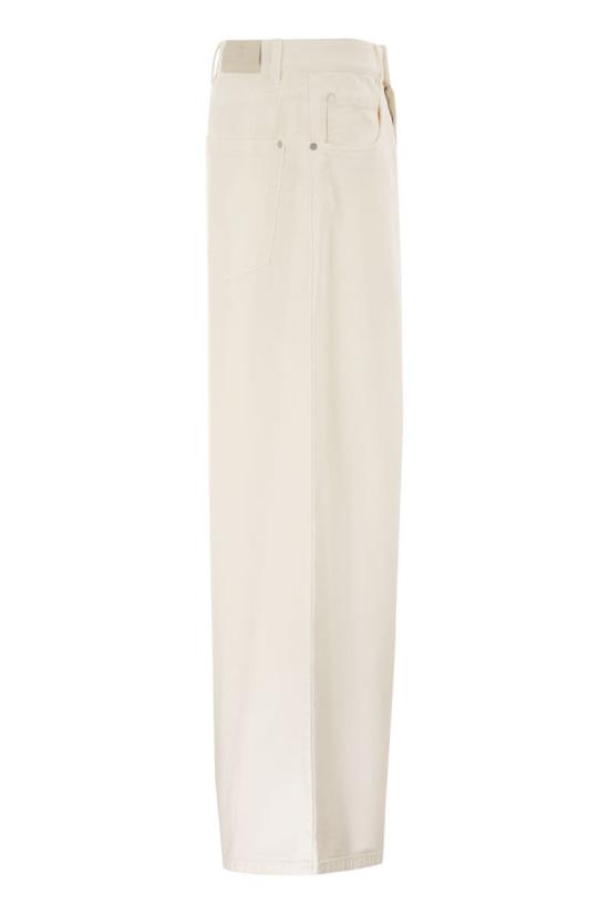 26FW 브루넬로 쿠치넬리 스트레이트 팬츠 M0H81P4075 C1101 CREAM - BRUNELLO CUCINELLI