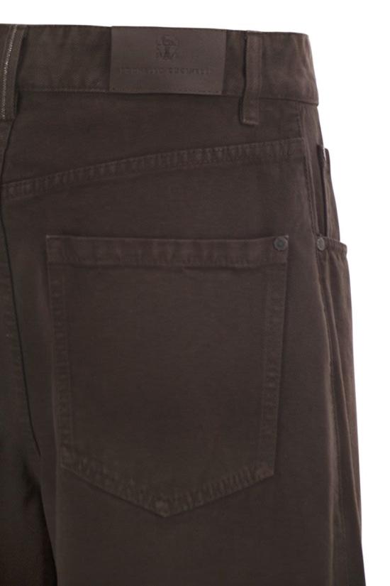 26FW 브루넬로 쿠치넬리 스트레이트 팬츠 M0H81P4075 C4299 DARK BROWN - BRUNELLO CUCINELLI