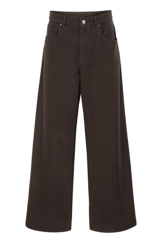26FW 브루넬로 쿠치넬리 스트레이트 팬츠 M0H81P4075 C4299 DARK BROWN