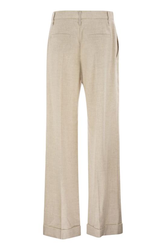 26FW 브루넬로 쿠치넬리 수트 팬츠 MB162P8492 C027 IVORY - BRUNELLO CUCINELLI
