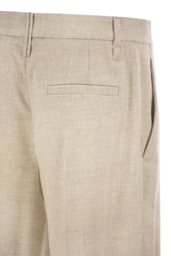 26FW 브루넬로 쿠치넬리 수트 팬츠 MB162P8492 C027 IVORY - BRUNELLO CUCINELLI