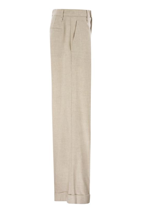 26FW 브루넬로 쿠치넬리 수트 팬츠 MB162P8492 C027 IVORY - BRUNELLO CUCINELLI
