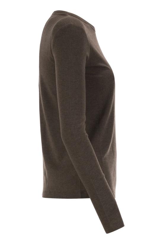 26FW 막스마라 긴팔 티셔츠 2621946031600 004 BROWN - MAX MARA