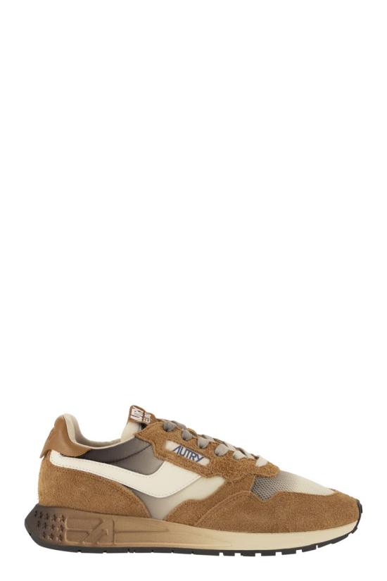 26FW 오트리 릴윈드 로우 나일론 스웨이드 스니커즈 WWLMDI04 LIGHT BROWN
