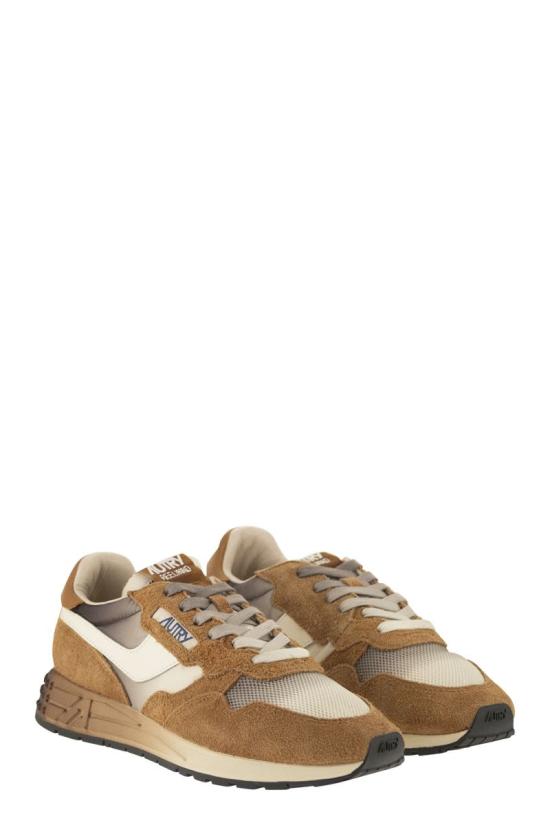26FW 오트리 릴윈드 로우 나일론 스웨이드 스니커즈 WWLMDI04 LIGHT BROWN - AUTRY
