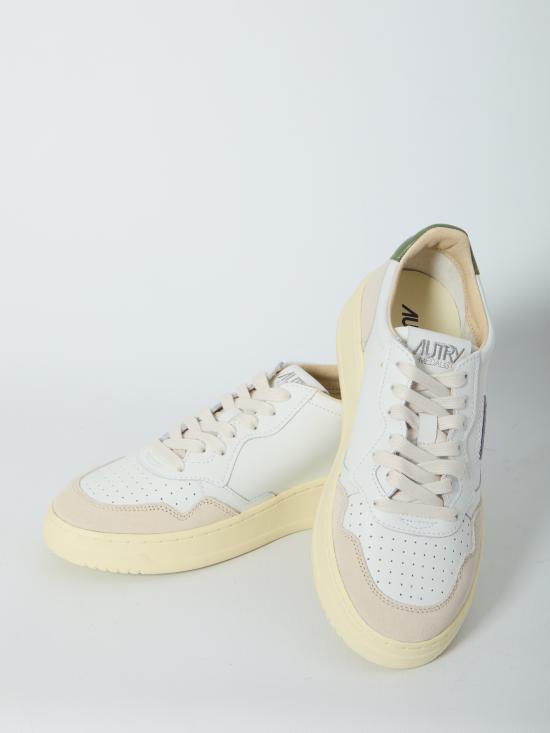 26FW 오트리 메달리스트 로우 스니커즈 AULMLS17 WHITE GREEN - AUTRY