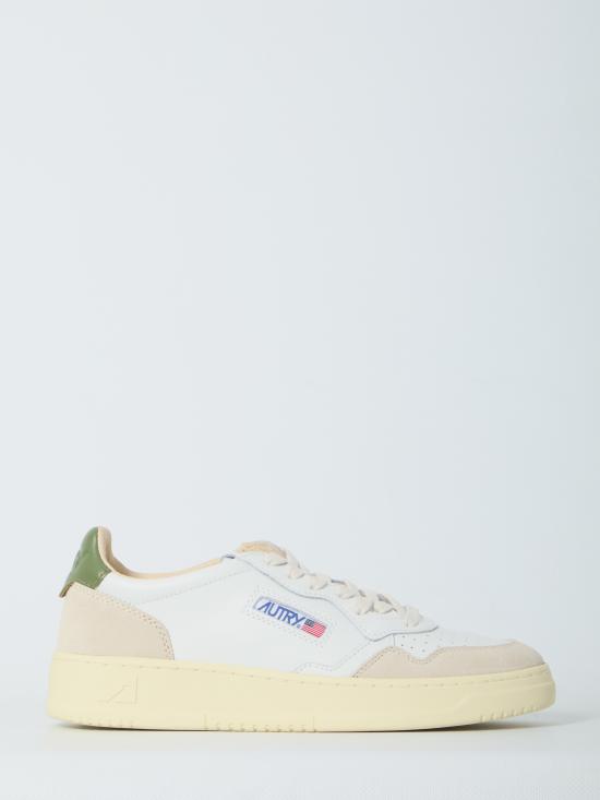 26FW 오트리 메달리스트 로우 스니커즈 AULMLS17 WHITE GREEN