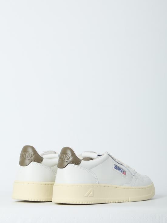 26FW 오트리 메달리스트 로우 스니커즈 AULMLL28 WHITE BROWN - AUTRY
