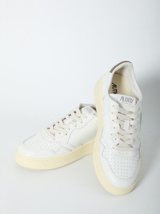 26FW 오트리 메달리스트 로우 스니커즈 AULMLL28 WHITE BROWN - AUTRY