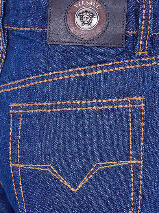 26FW 베르사체 스트레이트 팬츠 10251021A18404 1D870 BLUE - VERSACE