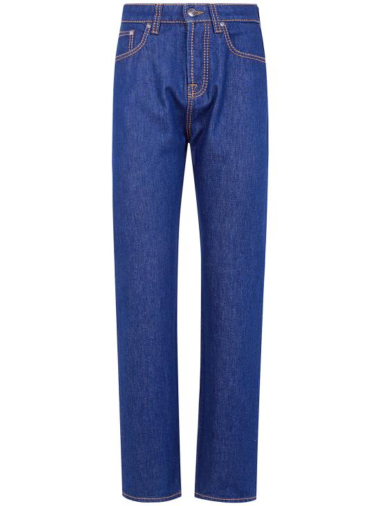 26FW 베르사체 스트레이트 팬츠 10251021A18404 1D870 BLUE