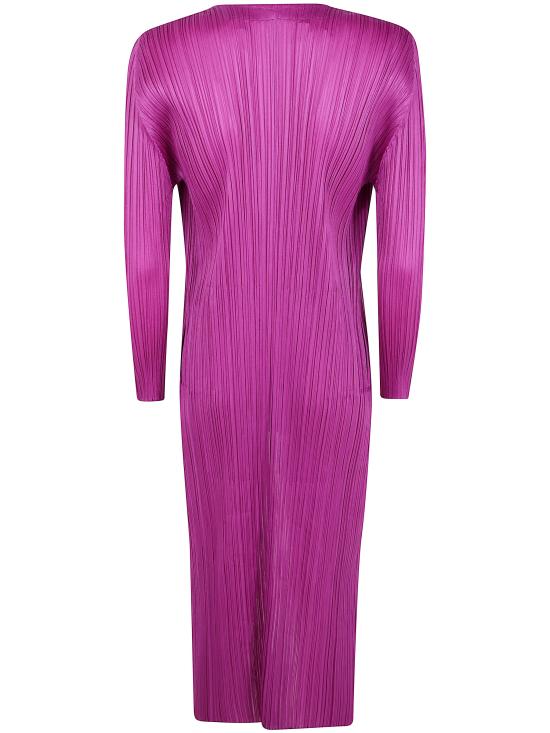 25FW 플리츠플리즈 오픈 롱 가디건 PP58JA133 85 PINK PURPLE - PLEATS PLEASE