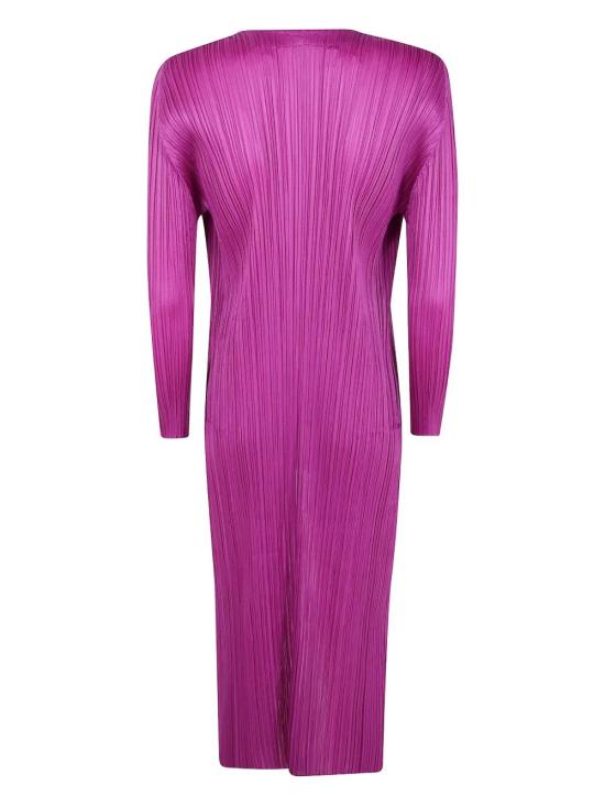 25FW 플리츠플리즈 오픈 롱 가디건 PP58JA133 85 PINK PURPLE - PLEATS PLEASE