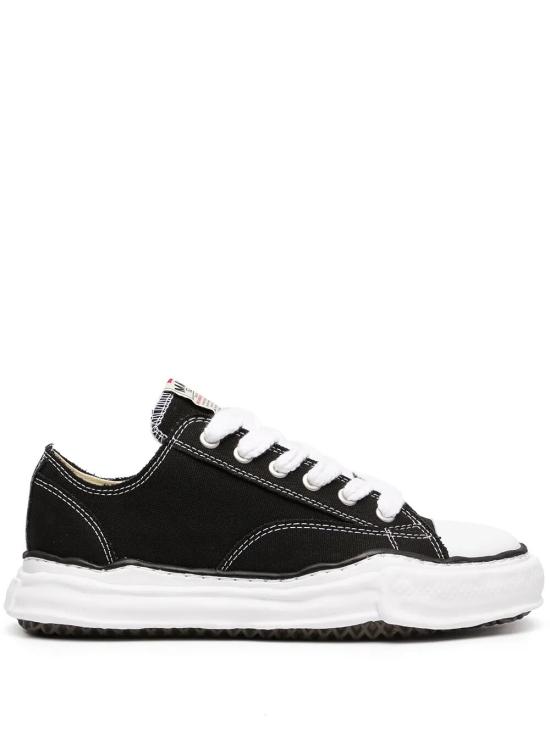 25FW 메종 미하라 야스히로 피터슨 OG 솔 캔버스 로우 A01FW702097 BLACK