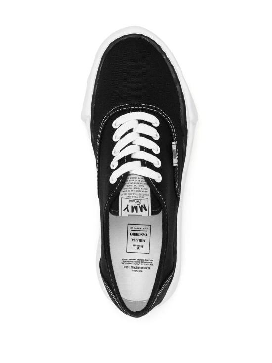 25FW 메종 미하라 야스히로 베이커 OG 솔 캔버스 로우 컷 A02FW704097 BLACK - MAISON MIHARA YASUHIRO