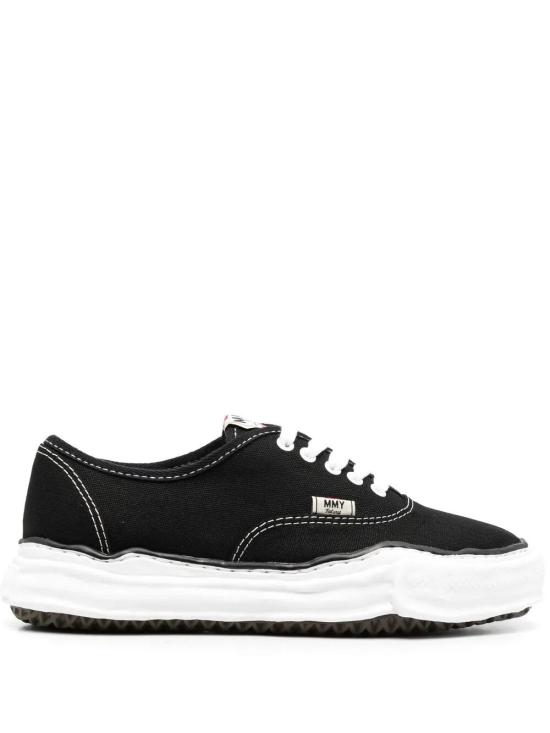 25FW 메종 미하라 야스히로 베이커 OG 솔 캔버스 로우 컷 A02FW704097 BLACK