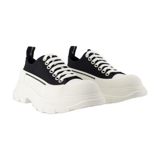  알렉산더 맥퀸 스니커즈 트레드 슬릭 캔버스  블랙 - ALEXANDER MCQUEEN