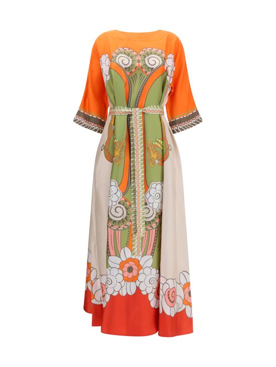 26FW 라 더블제이 롱 원피스 DRE0574SIL001AMB03 GR02 MULTICOLOUR