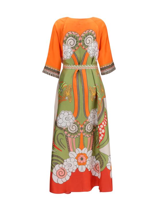 26FW 라 더블제이 롱 원피스 DRE0574SIL001AMB03 GR02 MULTICOLOUR - LA DOUBLEJ