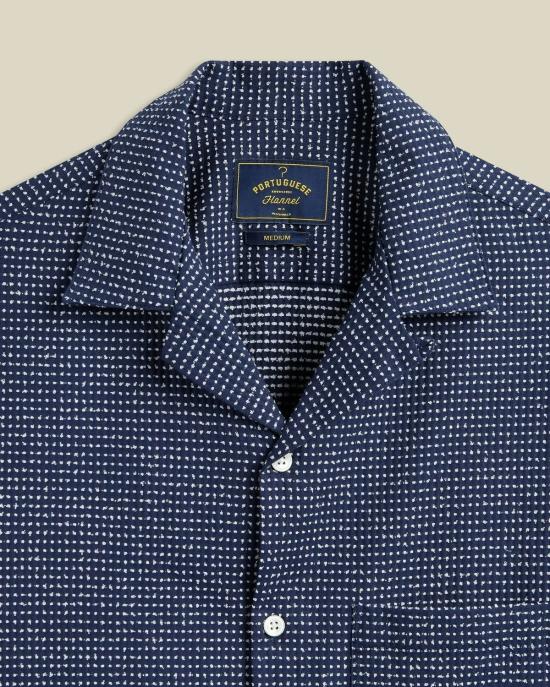  포르투기스플란넬 반팔 셔츠 포르투갈 플란넬 도트 셔츠 - PORTUGUESE FLANNEL
