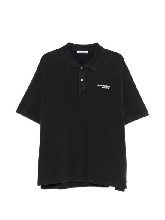 26FW 아크네 스튜디오 폴로 티셔츠 BL0433 900 BLACK