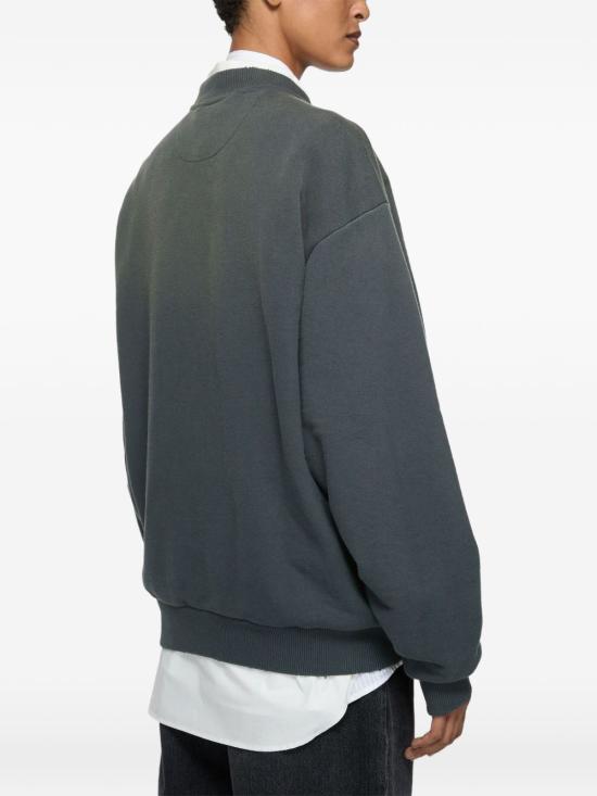 26FW 아크네 스튜디오 로고 집 스웨터 자켓 CI0189 900 BLACK - ACNE STUDIOS